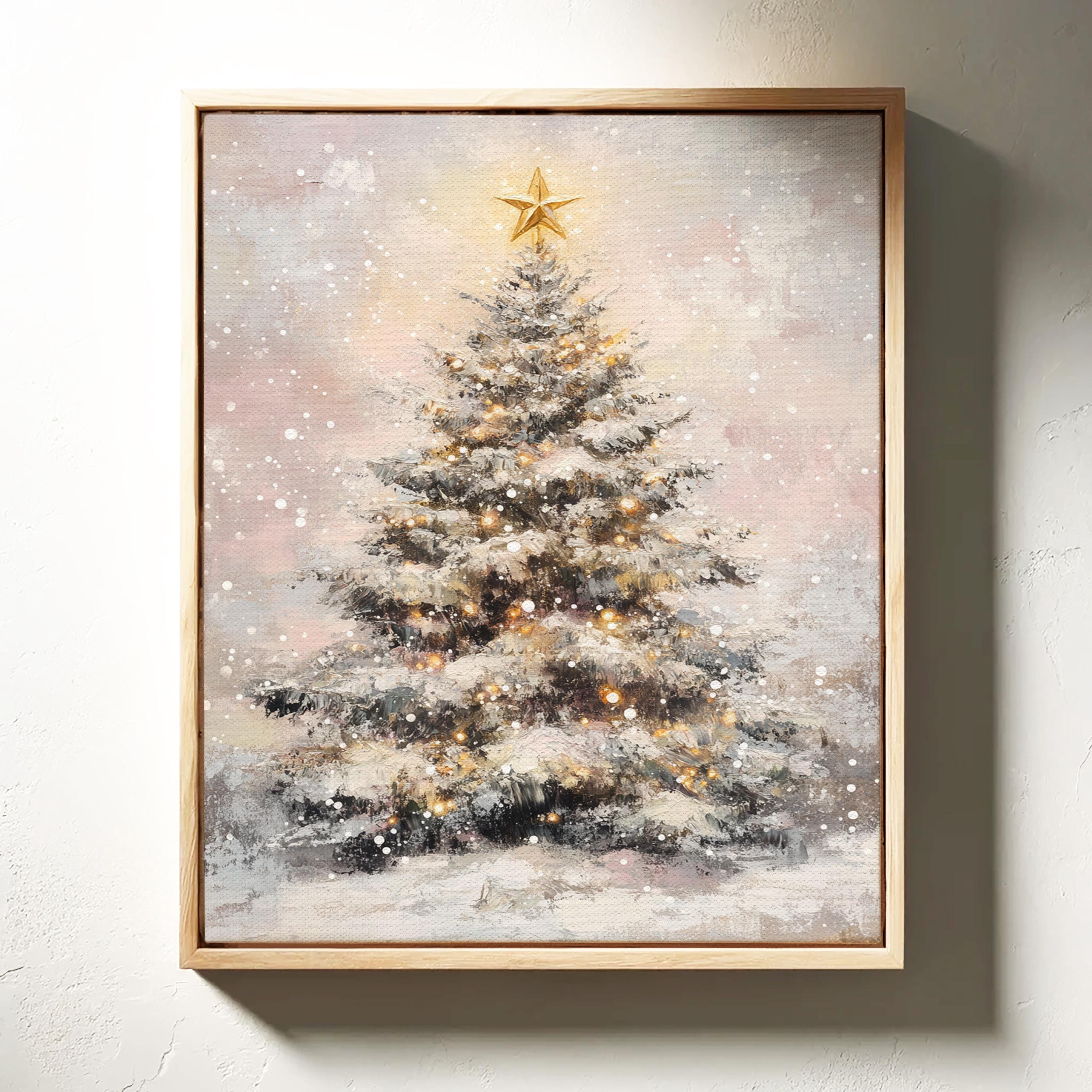 シルクスクリーン A y Christmas Eve 3/100 シルクスクリーン A snowy Christmas Eve 3/100 Snowy Christmas Tree