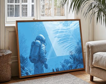 Deep Sea Explorer in Ocean Light