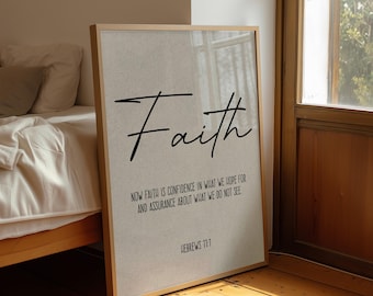 Faith – Hebrews 11:1 Scripture Wall Art