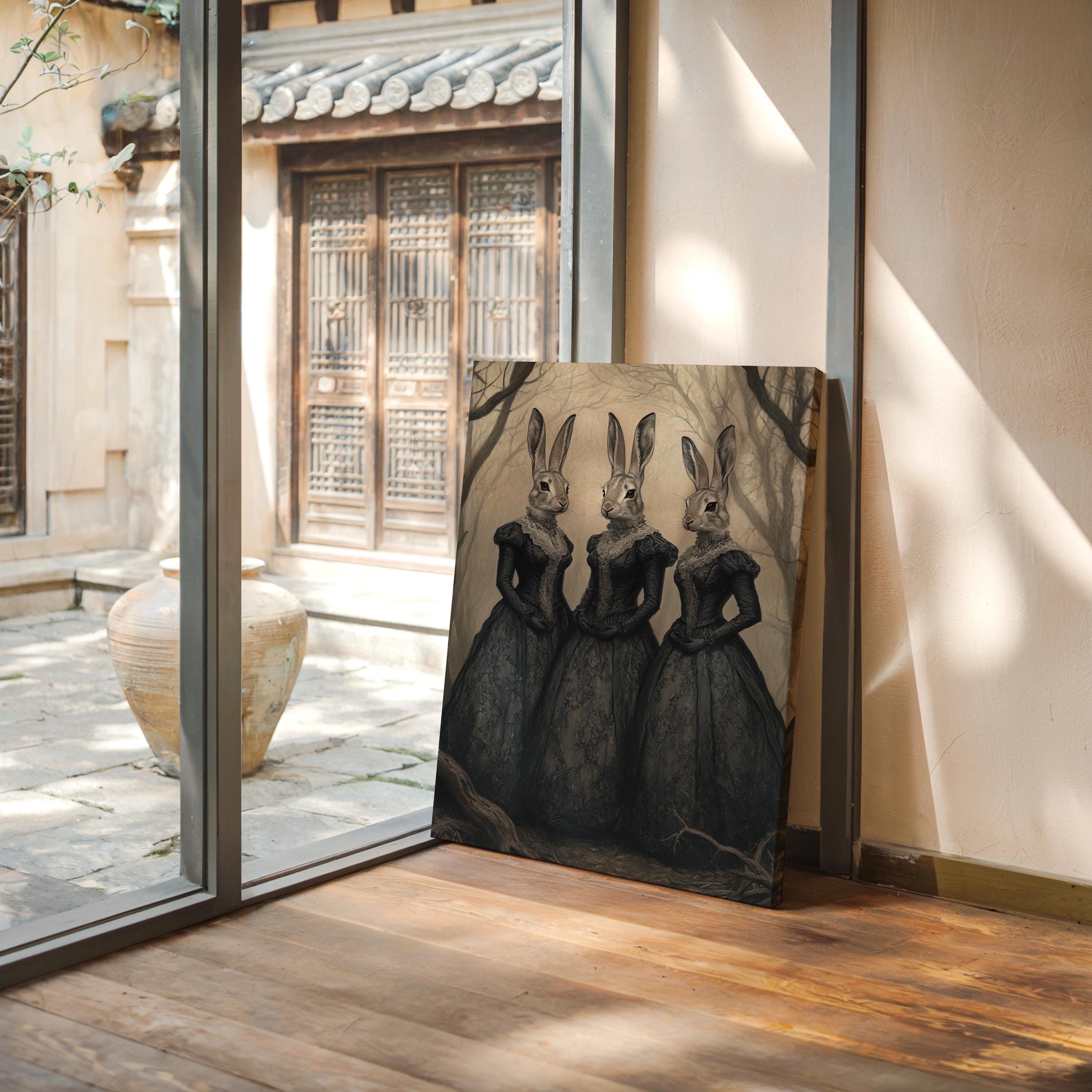 退屈とうさぎの孤独　 限定20部　絵画　版画　リビング　室内　インテリア　部屋 art-knb_10.jpg