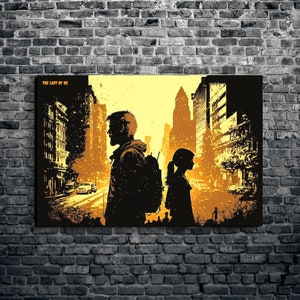 Last of Us Canvas Wall Art, Gaming Poster Wall Art, Gaming Room Decor, Home Decor, Gaming Gifts, Custom Print, Canvas Wall Art Decor