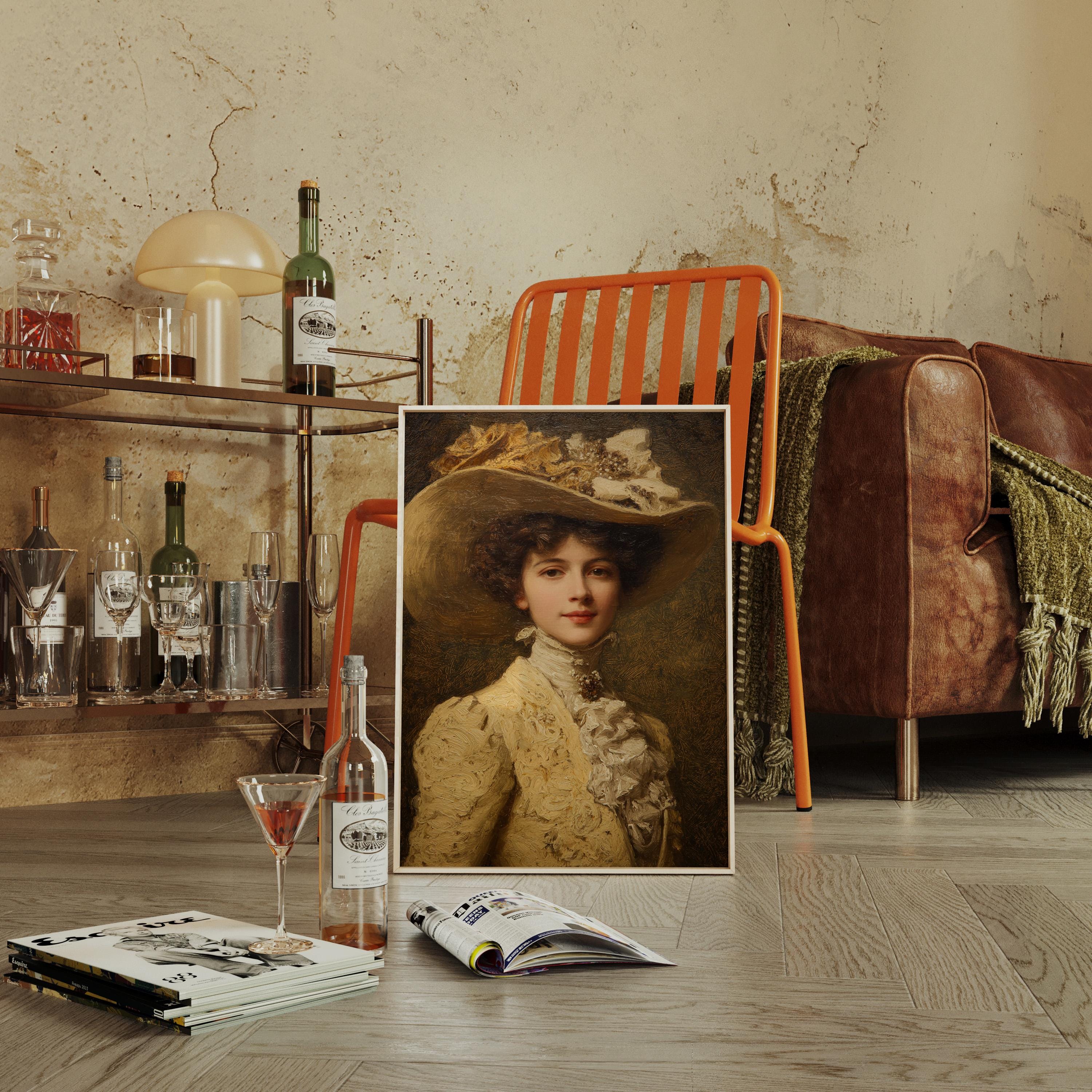 Elegant Victorian Lady in Lace | Vintage Portrait Wall Art - Etsy