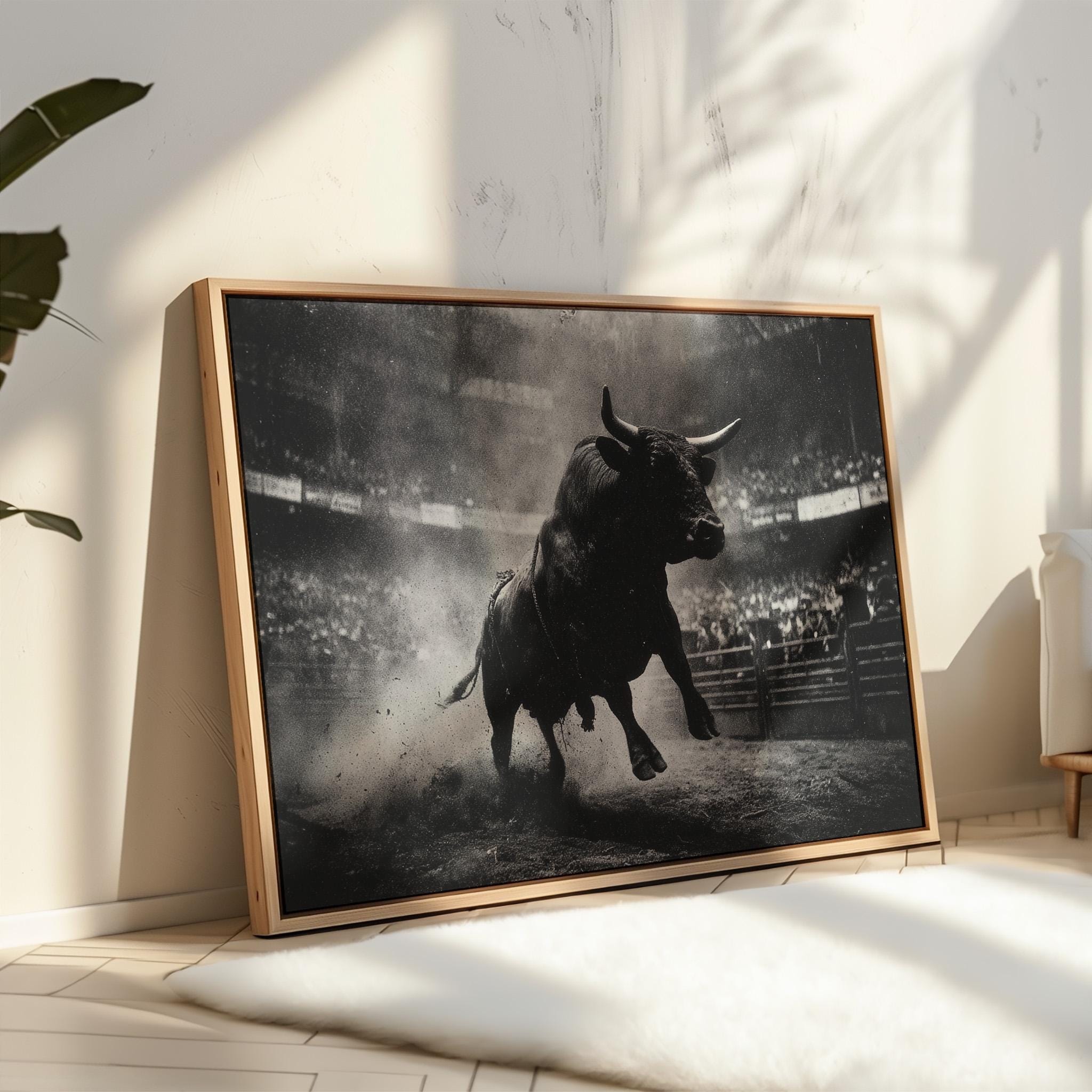 暴れ回るロデオの雄牛 - Etsy 日本