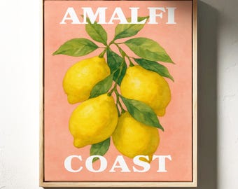Citrons de la côte amalfitaine | Art de voyage italien à l'aquarelle