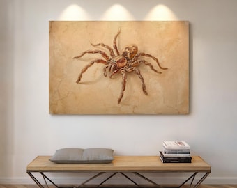Tarantula Spider Art | Realistic Creepy Halloween Wall Décor