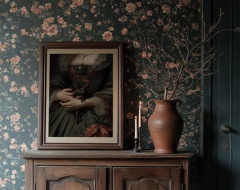 Victoriaanse dame met een kleine vleermuis