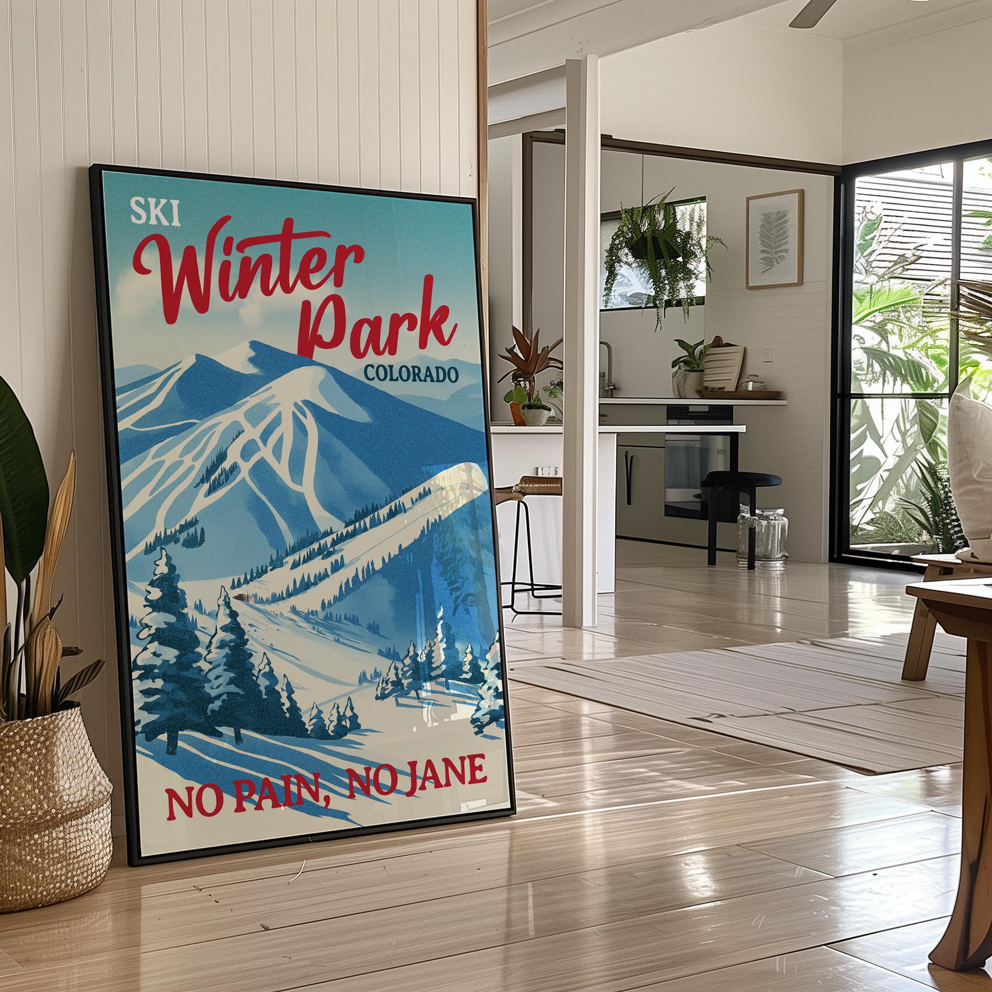 Vintage Winter Park Colorado Ski Poster - Etsy