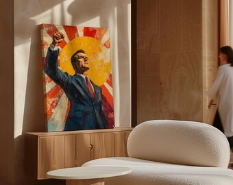 インスピレーションを与えるリーダーのキャンバスアート - オフィスや