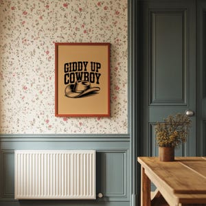 Giddy Up Cowboy Western Print
