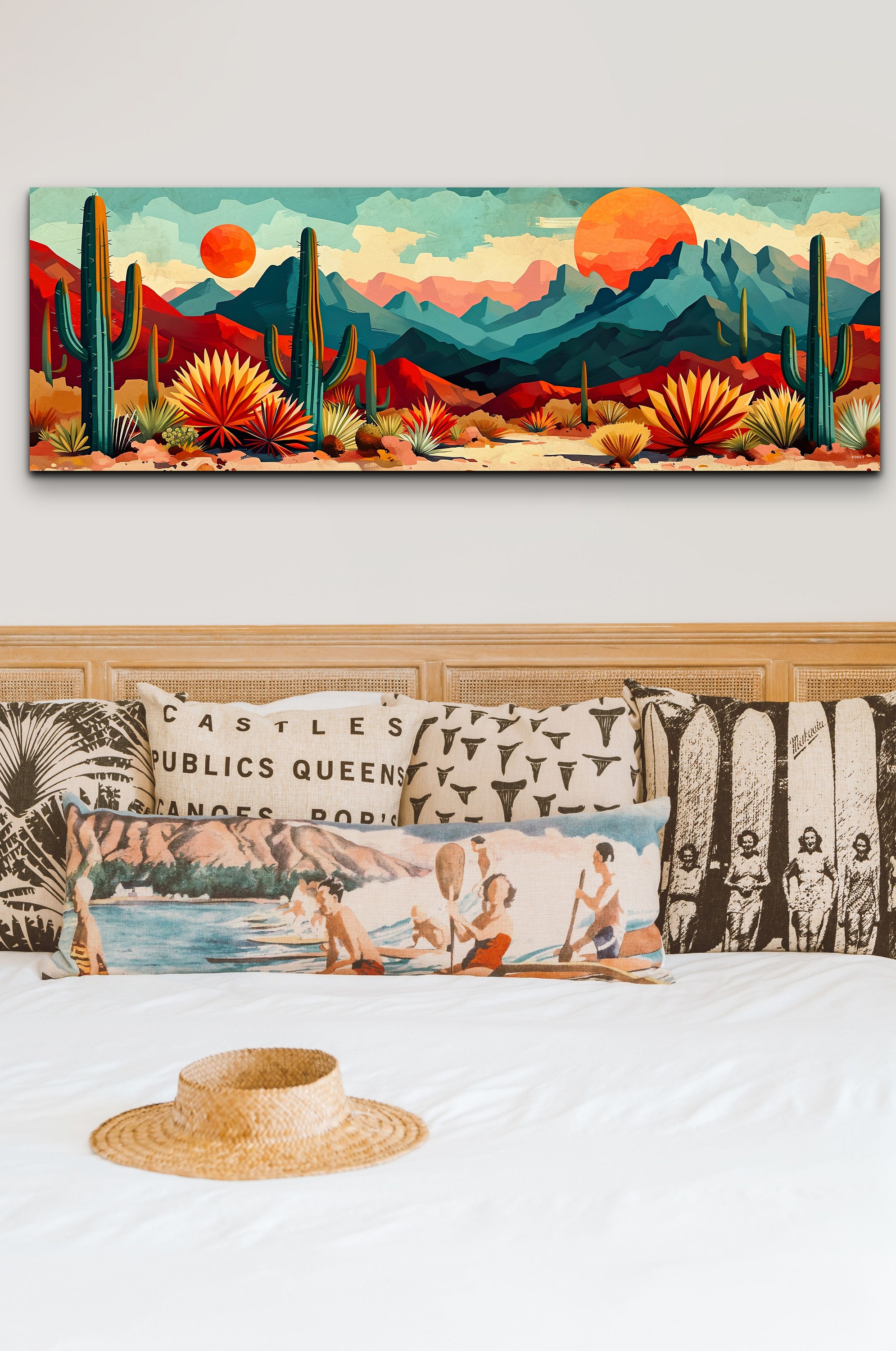 Panoramic Arizona Mid Century Modern Canvas Wall Art - Etsy