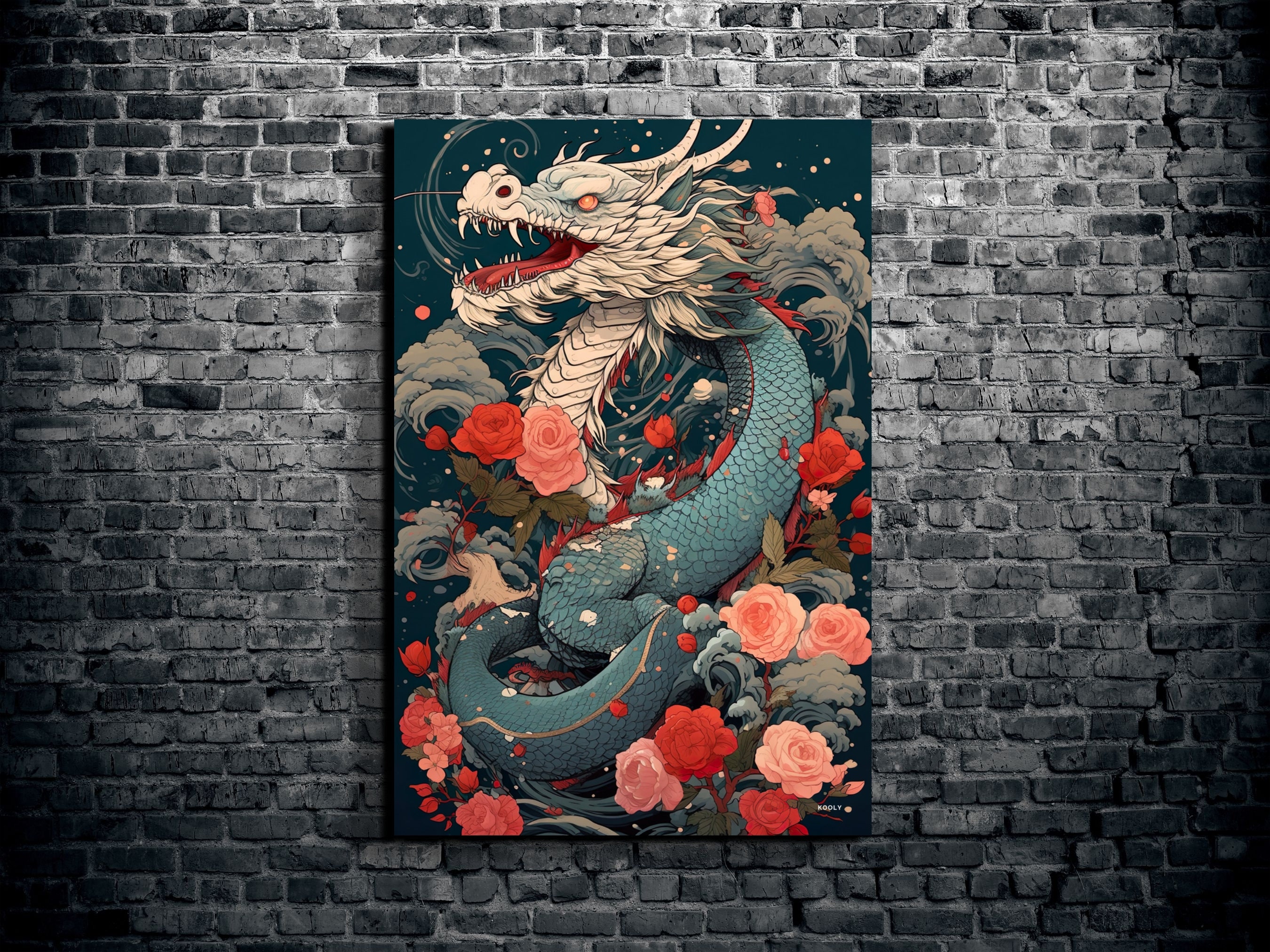 Chinese Dragon Painting Wallpaper