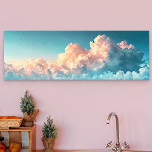 Panoramic Cloud Canvas Wall Art