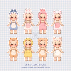 Autocollants Kewpie SKZOO | Papeterie résistante à l'eau | Cadeaux K-Pop SKZ pour bouteilles d'eau, ordinateurs portables, journaux
