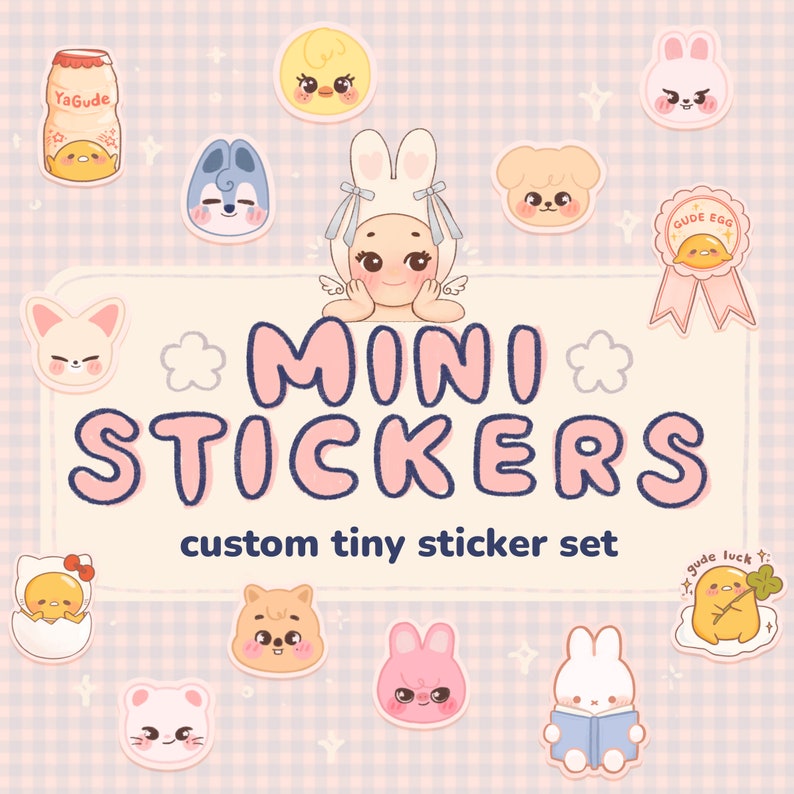 Custom Mini Sticker Packs Tiny Waterresistant Stickers Personalized