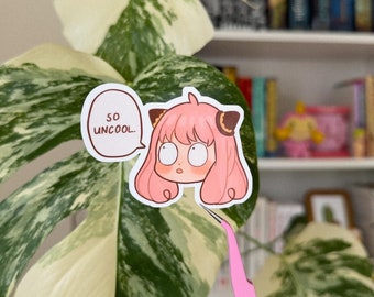 Anya Meme Stickers | SxF Anime Fans | Water-Resistant Sticker for Laptops, Water Bottles, Journals, Deco
