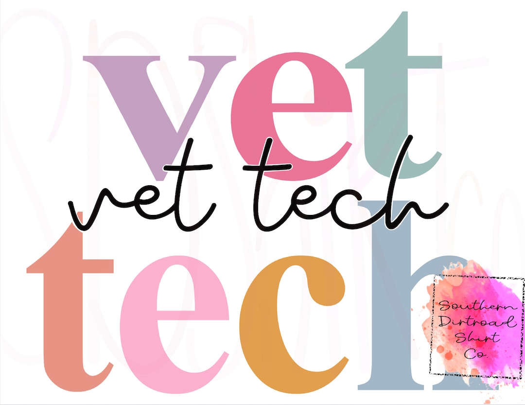 Vet Tech PNG - Etsy