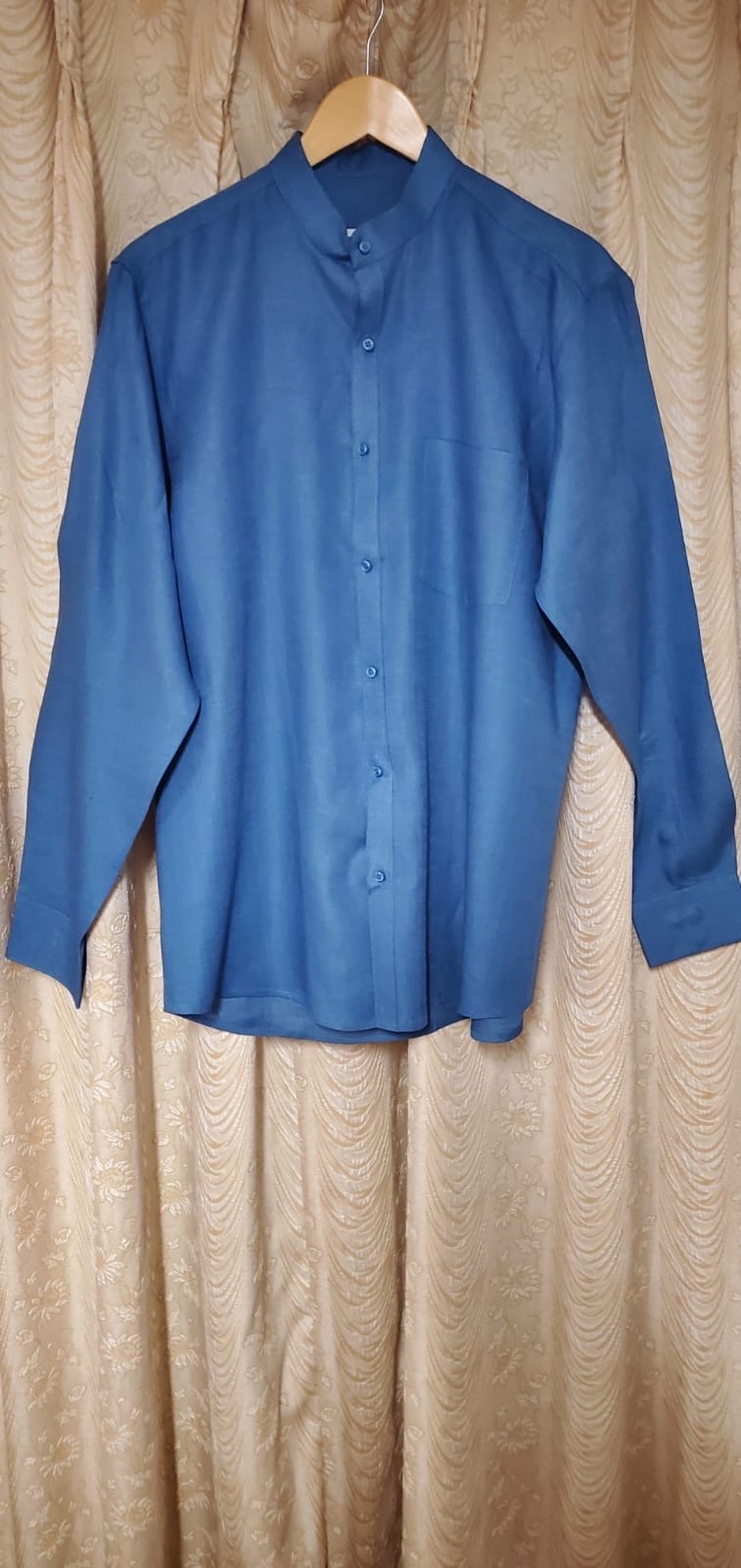 100 Linen Dress Shirt Multiple Colors Available Etsy