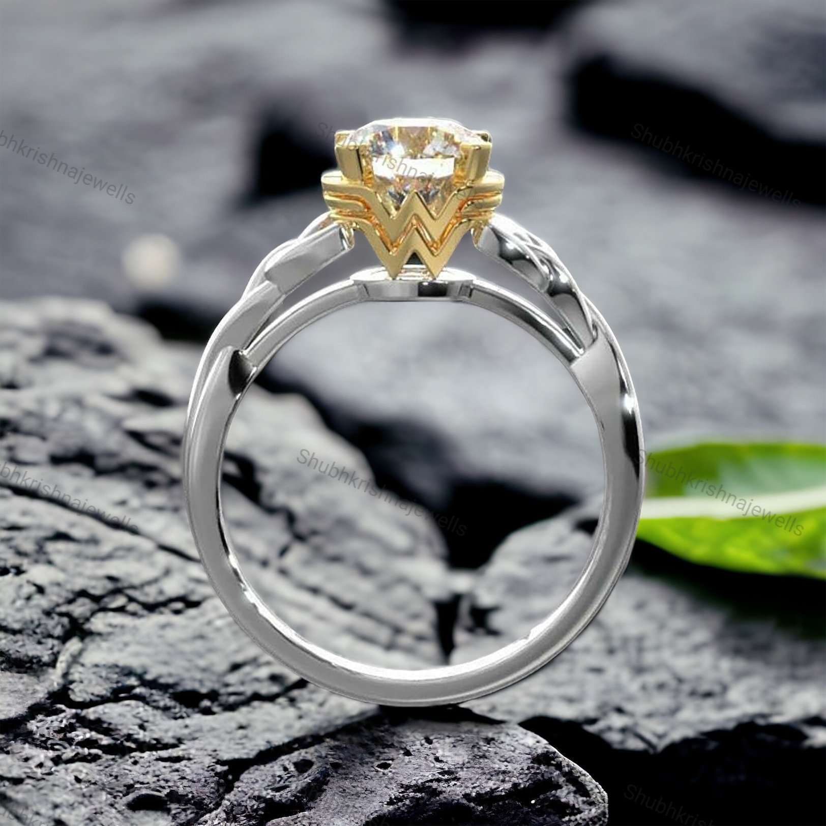 Wedding Ring Wonder Woman Engagement Ring Rose Gold Wonder Woman Gold Ring Wonder  Woman Engagement Ring,, image size:1624x1624