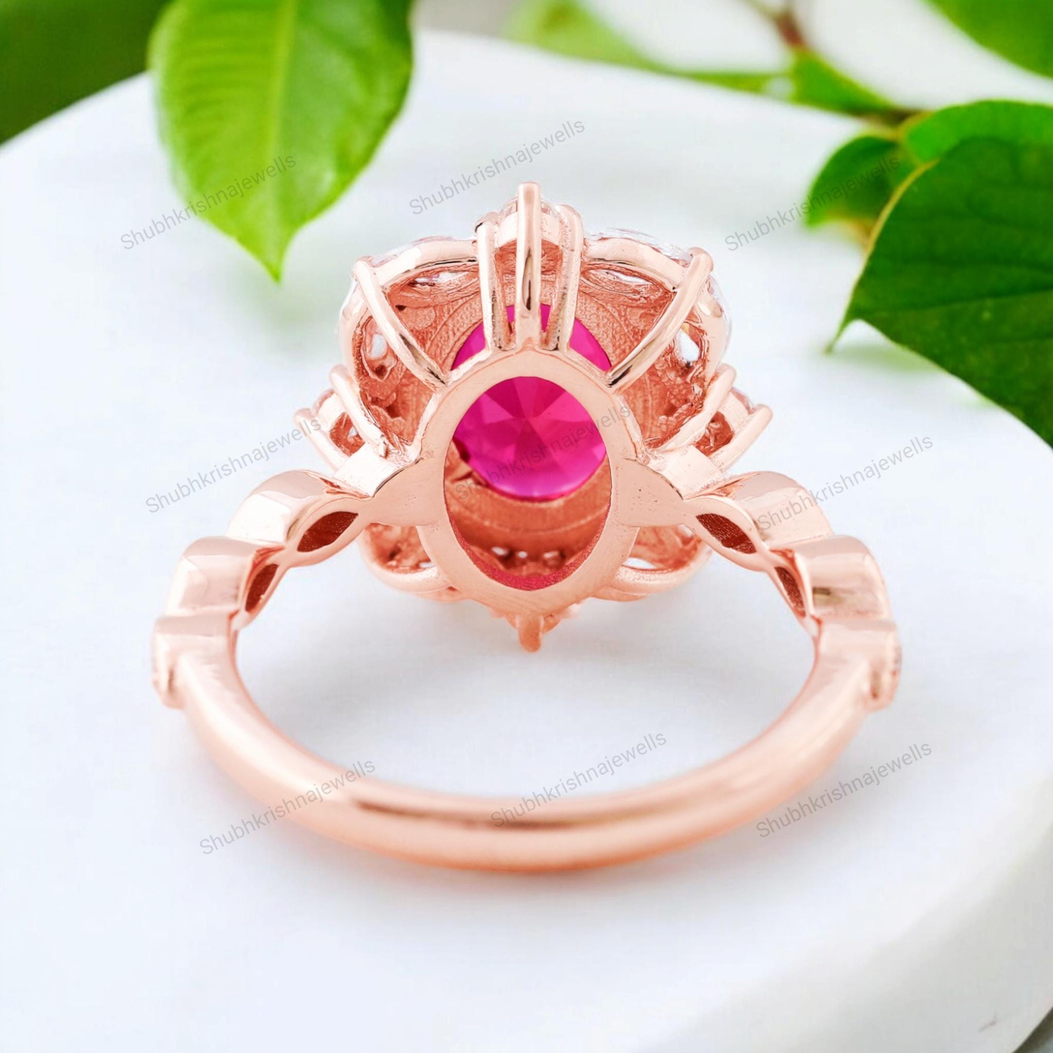K18 大粒 ルビー ダイヤモンド リング 指輪 18金 18k 結婚指輪の新しい 