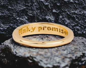 Pinky Promise Ring, Symbolic and Elegant Design, Charming Pinky Promise Ring For Girl, Loved One Jewelry, Perfect & Special for Couples Gift