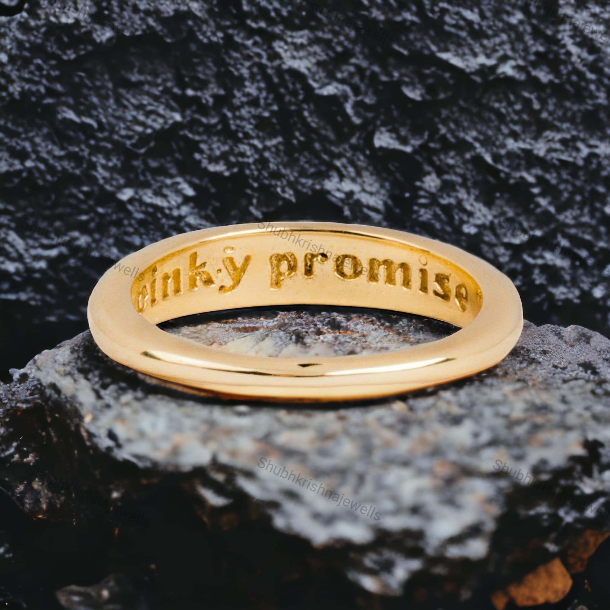 Pinky Promise Ring, Symbolic and Elegant Design, Charming Pinky Promise Ring For Girl, Loved One Jewelry, Perfect & Special for Couples Gift