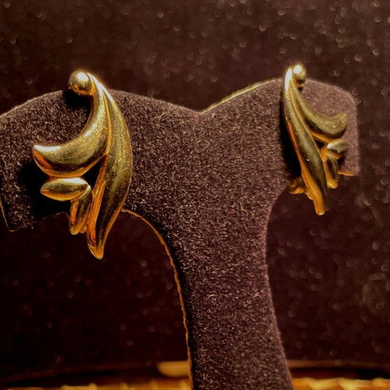 Boucles D'oreilles Vintage Monet à Clips - Ornées De Cristaux - Haute Couture - Occasion