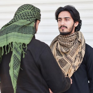 Arabic Palestine Head Scarf, Traditional Palestinian Keffiyeh Shemagh Scarf, Men Women Unique Ramadan Gifts, Vintage Lightweight Head Scarf