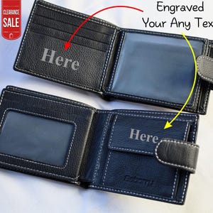 Carteras personalizadas para el día de San Valentín, cartera de cuero de primera calidad para hombre, regalo para él, regalos de aniversario y para padrinos de boda, regalo para novio