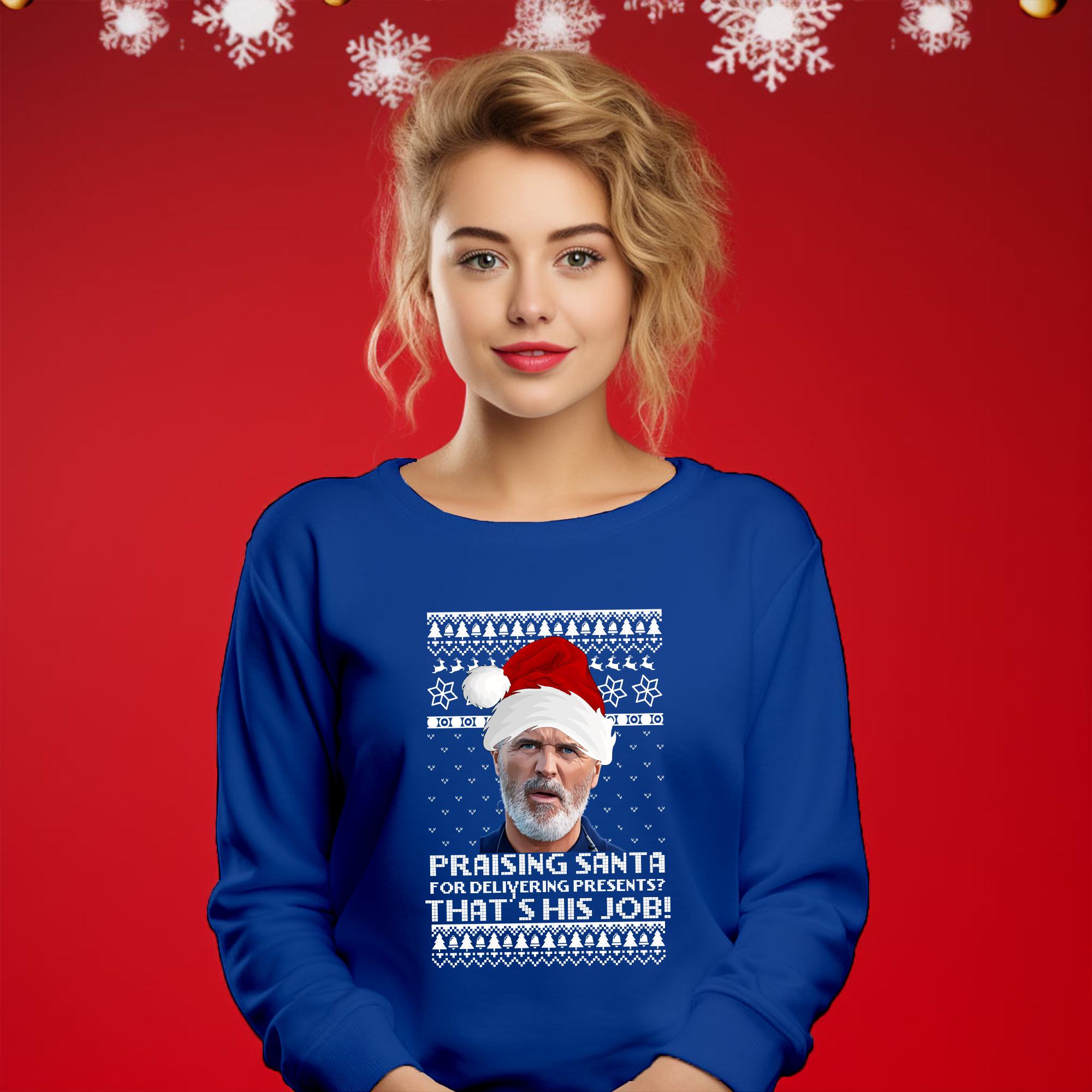 Felpa Natalizia Uomo/donna Senza Cappuccio - Stampa Divertente 3D, Girocollo, Per Feste E Regali Di Natale