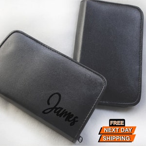 Personalised Leather Hairdresser Tools Bag, Custom Name Engraved Scissors Bag, Barbar Hairstylist Organiser, Custom Scissors Tools Pouch Bag
