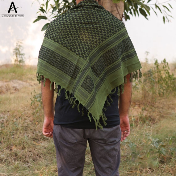Bufanda árabe Shemagh Keffiyeh - Chal Transpirable Para Cuello Y Cabeza, Ideal Para Invierno Y Actividades Al Aire Libre