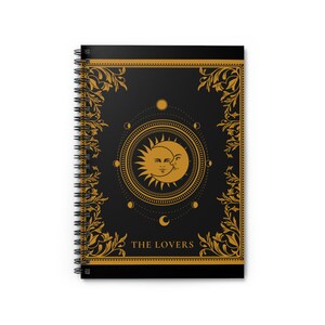 Tarot - Lovers - Spiral Notebook - Ruled Line