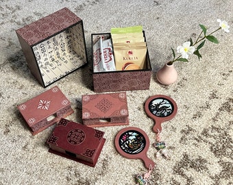 Traditional Korean Hanji Handmade Craft | Business Card Holders & Cases | Hand Mirror| Tea Box | Gifts