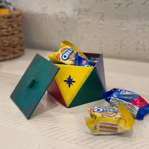 Traditional Korean Hanji Handmade Craft | Jewelry Box | Snack Box | Gifts | Desk Organization