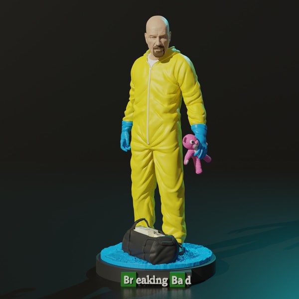 Iconic Breaking Bad Walter White 3D STL File: A Must-Have for Fans  3D Printers, Movie Characters, Games, Figures