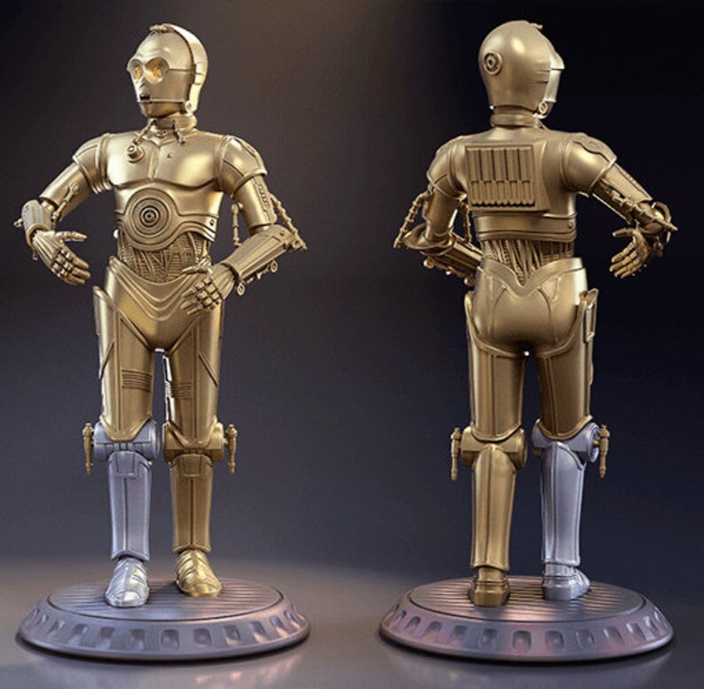 Archivo STL imprimible 3D de Star Wars C3PO, juegos, archivo STL de ...