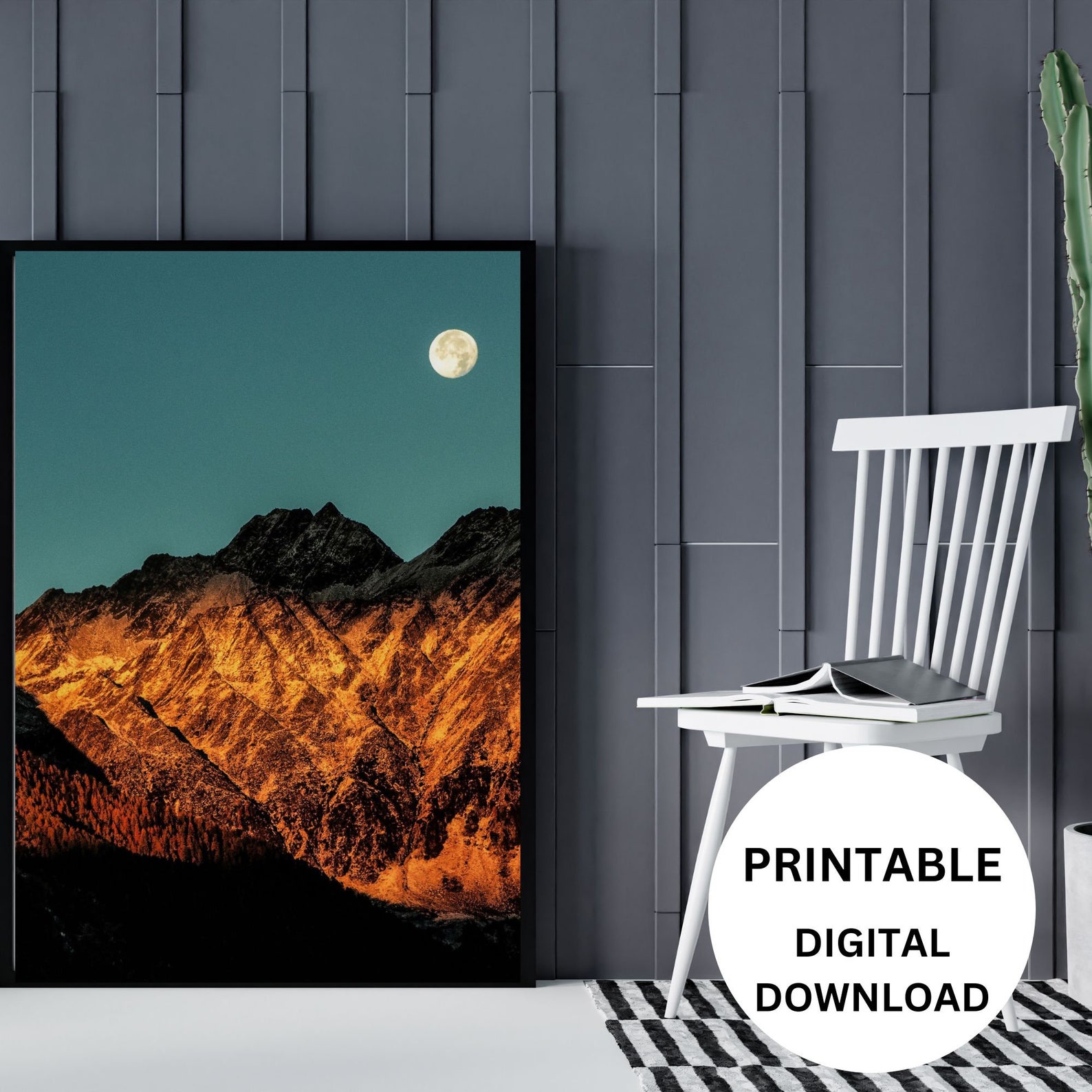 4 Set of Printable 8x10 Wall Art Western Landscape Instant Etsy