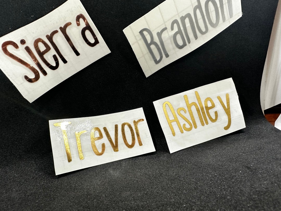 Name Decal Stickers Custom Stickers Custom Name Sticker Etsy