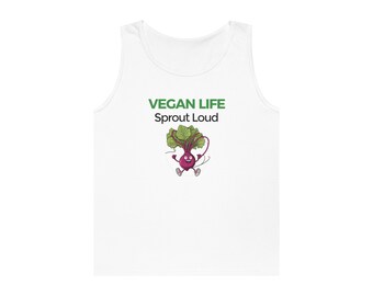 Graphic Tank Top for Vegan Activism | Vegan Athlete | Vegan Tank Top | Vegan Life Tank, Vegan Lifestyle Tank | Vegan Gift | Vegan Mom