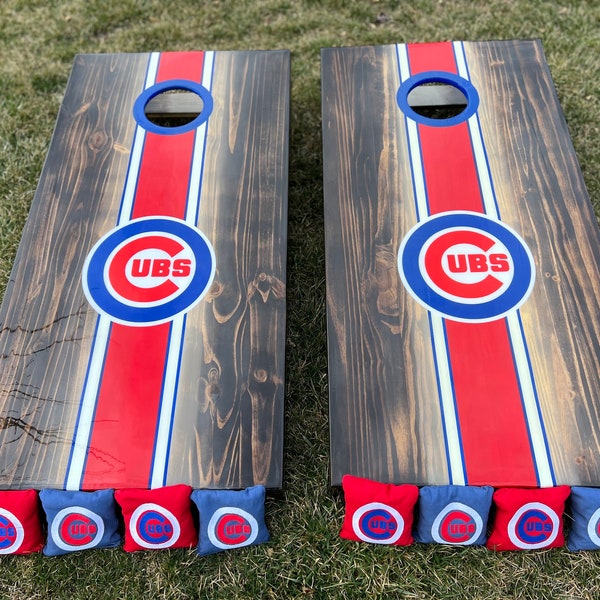 Chicago Cubs Cornhole Bag Set | Sports Hard Hats