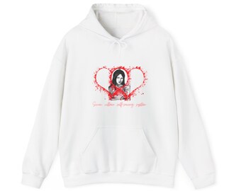 Unisex Shen Qing Qui Heart Design Hoodie: Cozy and Stylish Valentine's Day Gift