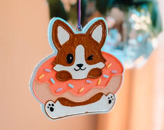 Corgi Donut Floatie Freshie