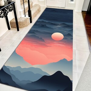 Pastel Paint Rug, Colored Rug, Landscape Rug, Purple Rug, Entrance Rug, Popular Rug, Area Rug, Ay Rug, Teppich, Living Room Rug, Favori Rug