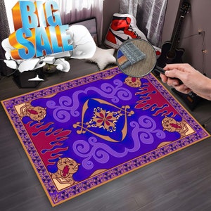 Aladdin Rug: Magic Carpet Design, Tasseled Area Rug - Etsy