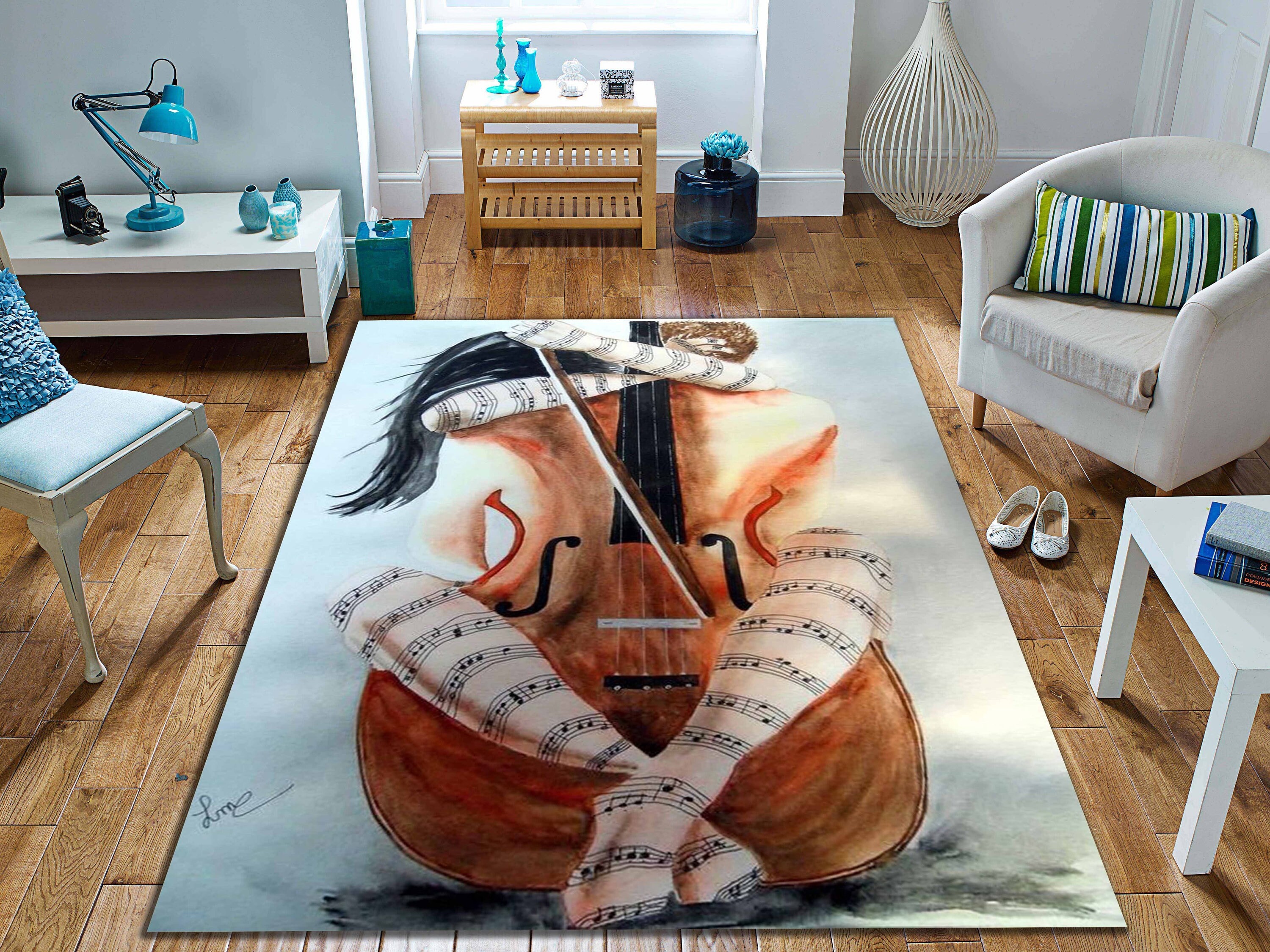 Large Area Rugs for Office, Modern Area Rug for Living Room, Bedroom M –  Art Painting Canvas