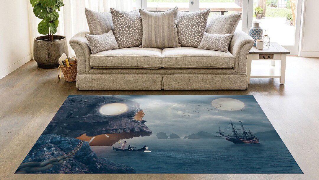 Skull Rug, Pirate Rug, Skull Island Rug, Cave Rug, Skull Cave Rug, Area ...