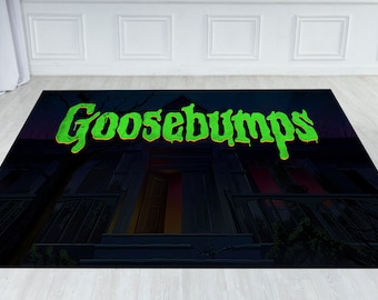 Goosebumps Rug, Goosebumps Movie Rug, Horror Comedy Rug, Thriller Themed Rug, Goosebumps Printed Rug, Living Room Rug, Monster Rug,Slime Rug