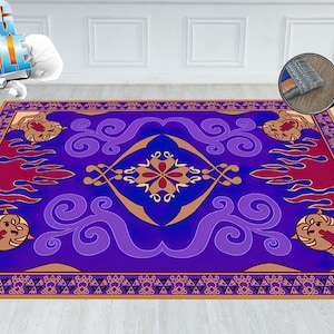 Aladdin Rug with tassel, Tasseled Rug, Aladdin Rug, Magic Rug, Flying Carpet, Rug for Living Room, New Home Gift, Popular Rug, Area Rug