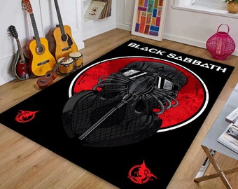 Black Sabbath Rug: Gothic Heavy Metal Music Room Decor - Etsy