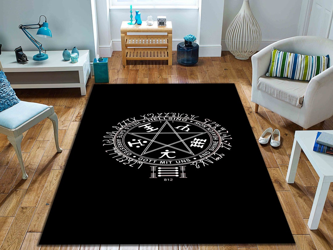 King Solomon's Seal Rug, Seal of Solomon Rug, Area Rug, Popular Rug